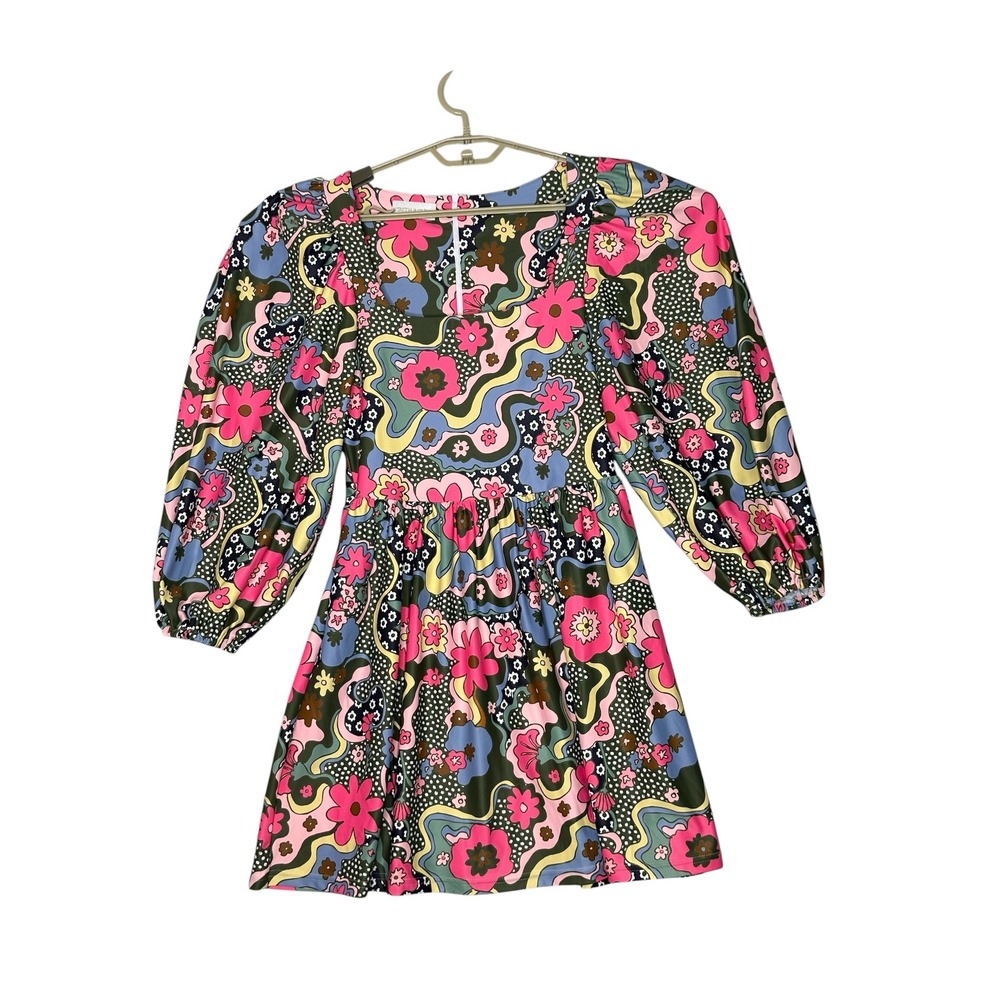 Smith & Quinn Beatrice Mini Dress Medium Carnaby Street Crush Mod Psychedelic
